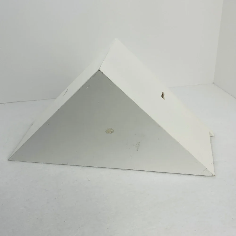White Wooden Corner Wall Shelf with Storage Drawer and 3 Knobs Floating Shelf
